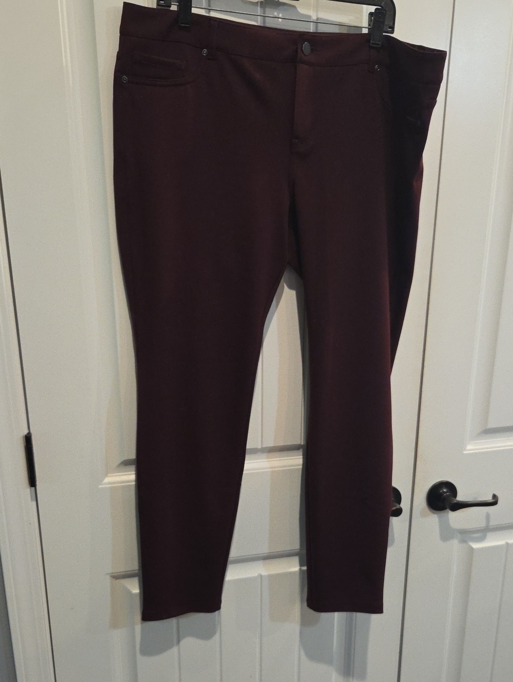 New York & Company Soho Pants in Burgundy